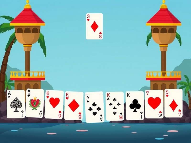 Solitaire 3 गेम इंटरफेस