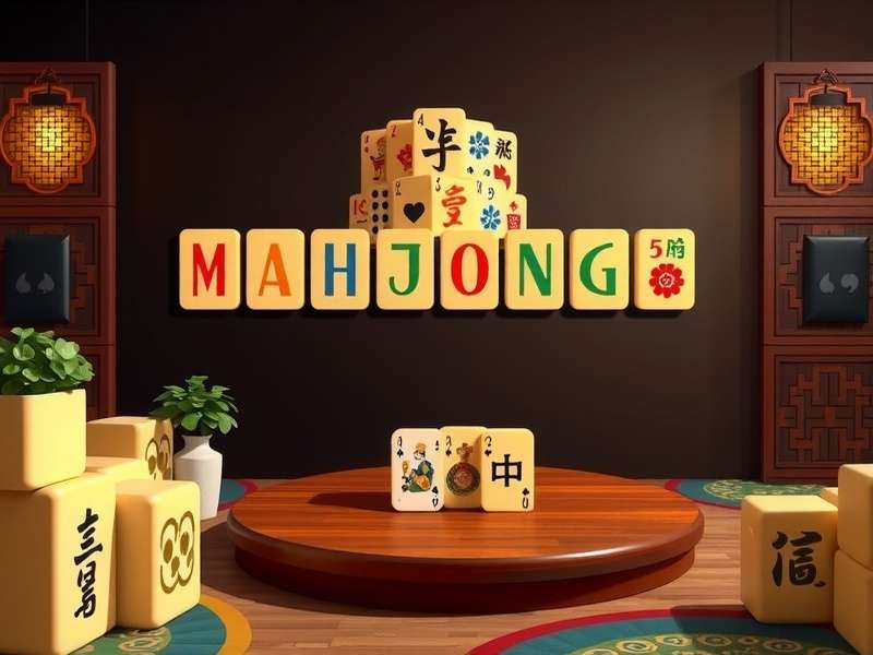 महजोंग सॉलिटेयर गेम इंटरफेस