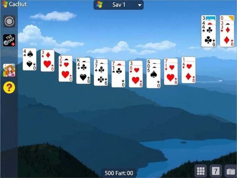 Screenshot of Microsoft Solitaire Collection Free game interface showing multiple variants