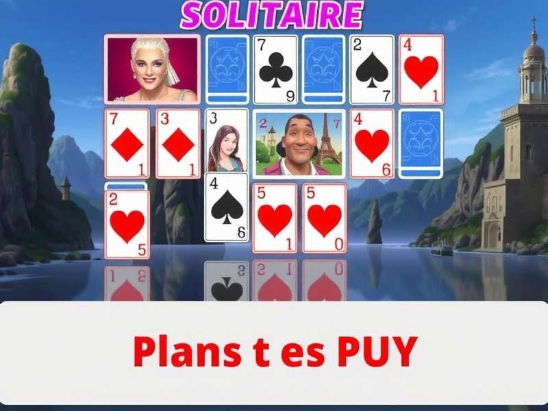 Solitaire Gratuit En Fran Ais gameplay interface showing cards arranged in French pattern