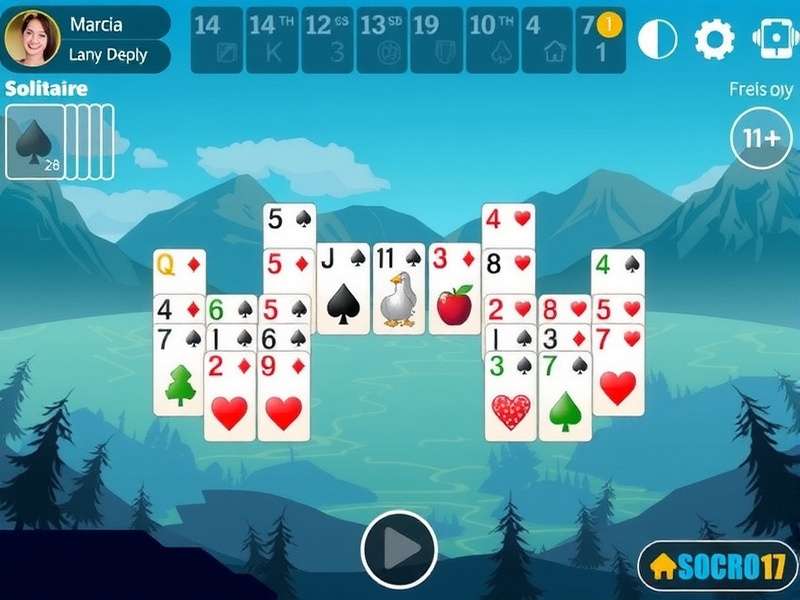 Solitaire game on multiple devices: mobile, tablet, and desktop