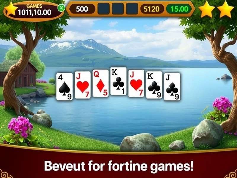 A classic solitaire card game spread on a wooden table with a cup of chai nearby, representing the Indian solitaire experience