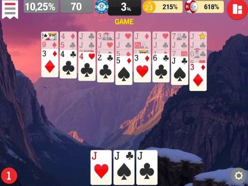 Solitaire Online Free — Klondike Classic card game layout with green felt background