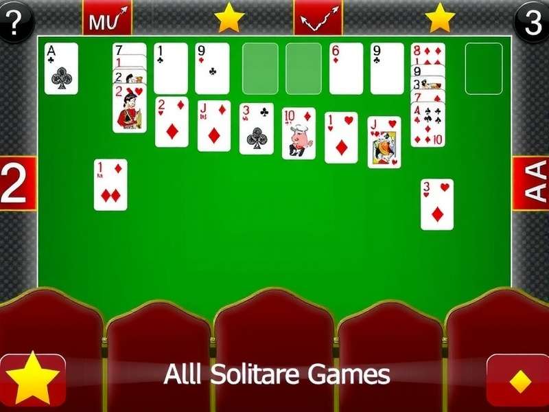 A peaceful solitaire game setup on a wooden table with cards spread elegantly