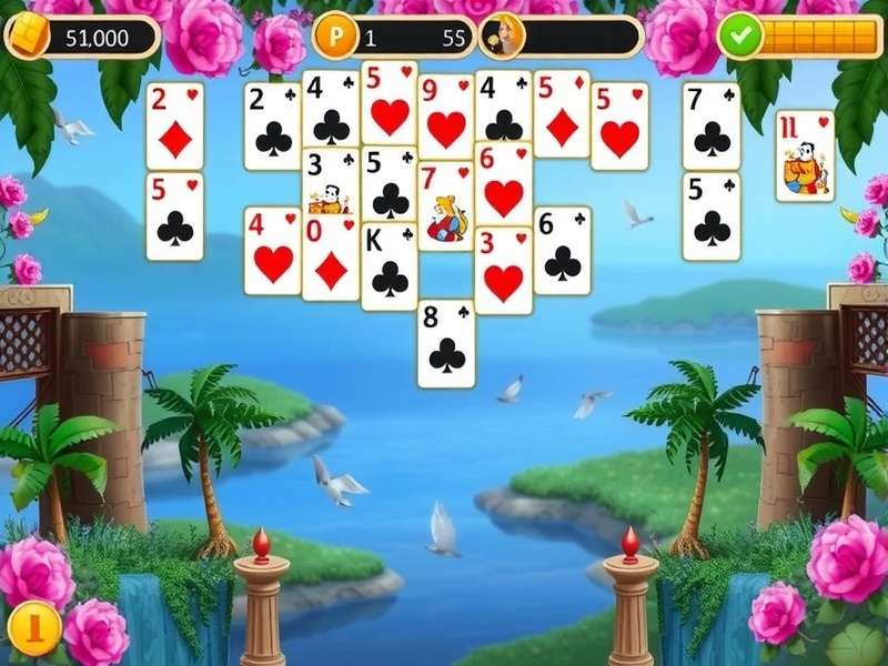 Solitaire Bliss Online Free – Klondike Solitaire gameplay on desktop and mobile